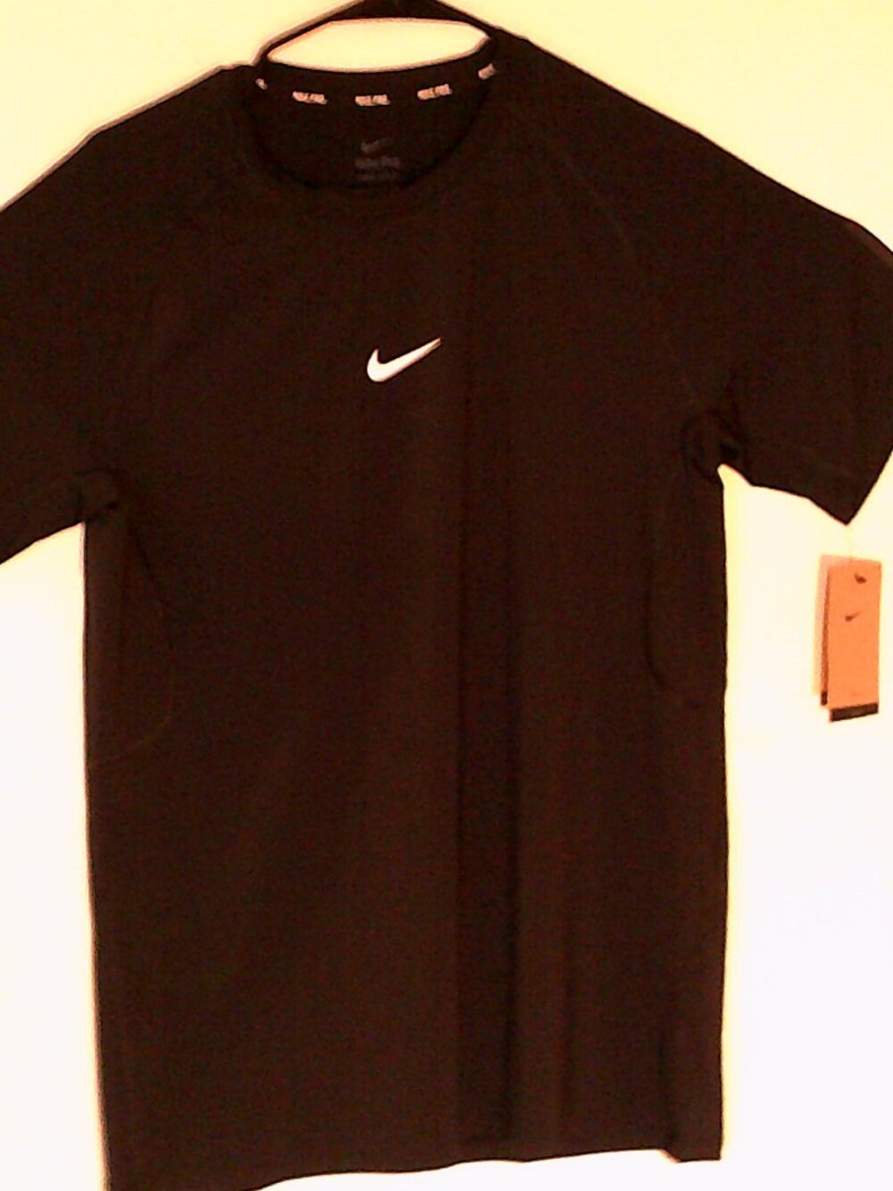 NEW NIKE Dri-FIT TRAINING "Pro Slim Fit Tee" MEN'S BLACK T-SHIRT L FB7929-010